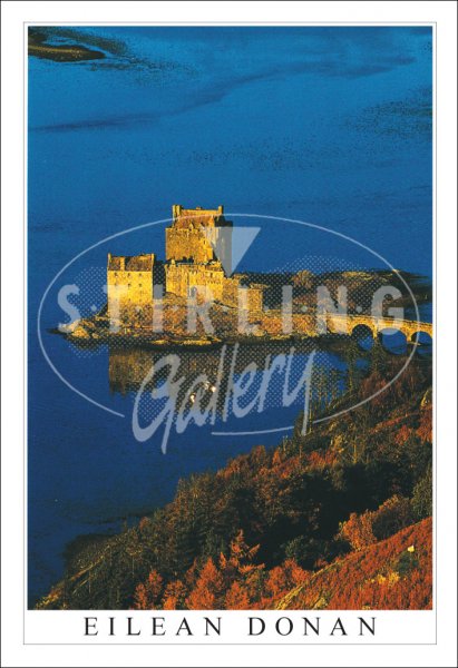 Eilean Donan, Castle Reflection from Above Postcard