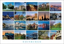 Edinburgh - Tiled 20 Images Postcard