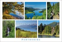 Perthshire - Multi View 6 Images Postcard