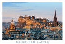 Edinburgh Castle, Close Up From Salisbury Crags Postcard