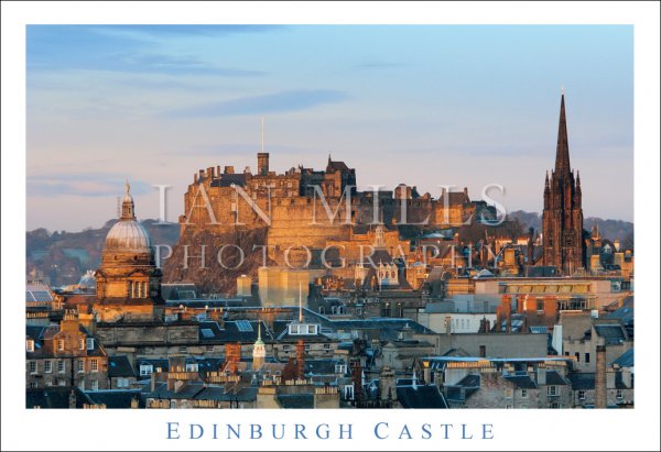 Edinburgh Castle, Close Up From Salisbury Crags Postcard