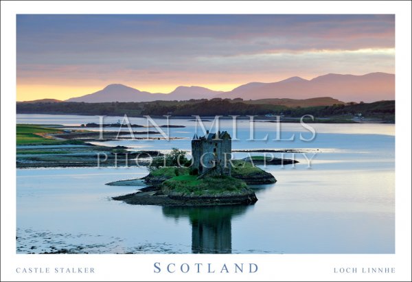Castle Stalker, Loch Linnhe - Scotland Postcard