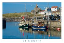 St Monans, Harbour Boats Postcard