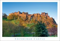 Edinburgh Castle, High on Crag, Spring Postcard