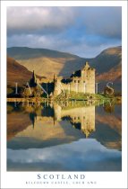 Kilchurn Castle, Loch Awe - Scotland, Reflection Postcard