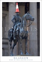 Glasgow - Duke of Wellington Statue Postcard