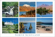 North Scotland, Multi View Postcard