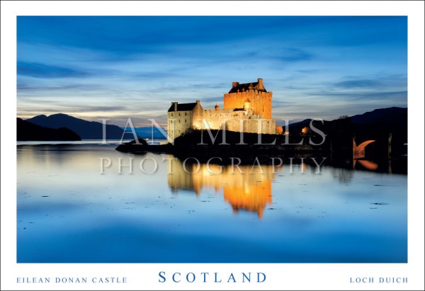 Eilean Donan Castle, Loch Duich - Scotland, Night Reflection (H std IM)