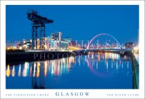 Glasgow - Finniseton Crane, River Clyde Postcard