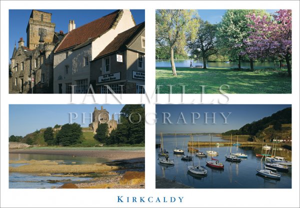 Kirkcaldy, Multi View Postcard