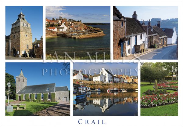Crail, Multi Views Historic Village Postcard