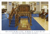 Dunfermline Abbey Church, Pulpit & R.Bruce Tomb Postcard