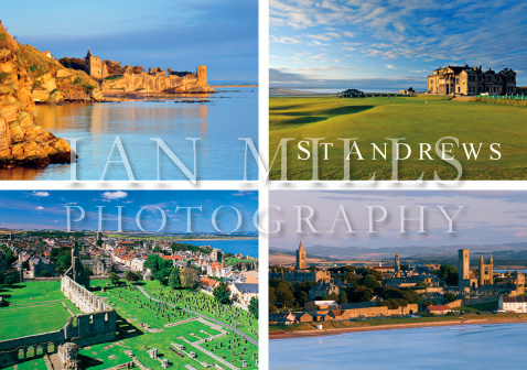 St Andrews,Mutli,Castle,Golf,Town,Cathedral Magnet