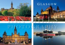 Glasgow, Multi view 4 images Magnet