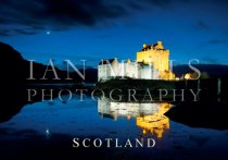 Eilean Donan Castle, Dusk crescent Moon Magnet