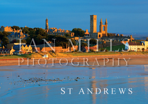 St Andrews, East Sands & Cathedral at Dawn Magnet