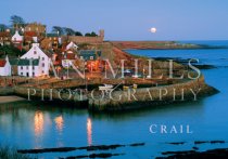 Crail, Harbour & Moon Rising Magnet