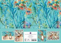 Notecard Collect Kissing Hares