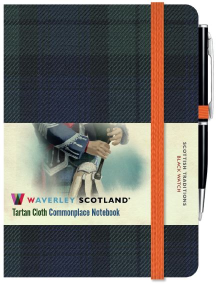 Tartan Cloth Notebook Mini: Black Watch