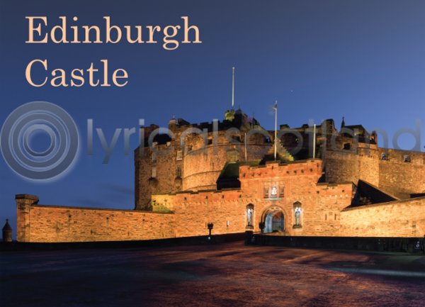 Edinburgh Castle Esplanade at Night Magnet
