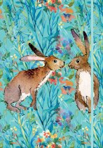A4 Notebook Kissing Hares