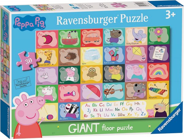 Jigsaw Peppa Pig Alphabet Shaped 24pc