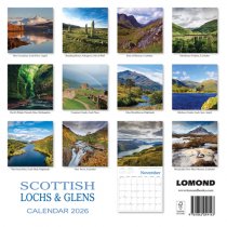 2026 Calendar Scottish Lochs and Glens
