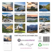 2026 Calendar Fort William & Lochaber
