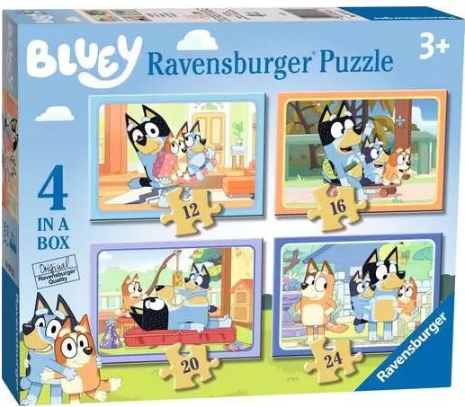 Jigsaw Bluey 4 in a Box