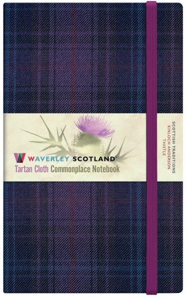 Tartan Cloth Notebook Large: Thistle
