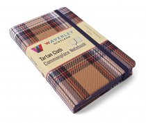 Tartan Cloth Notebook Pocket: Stewart Modern Camell