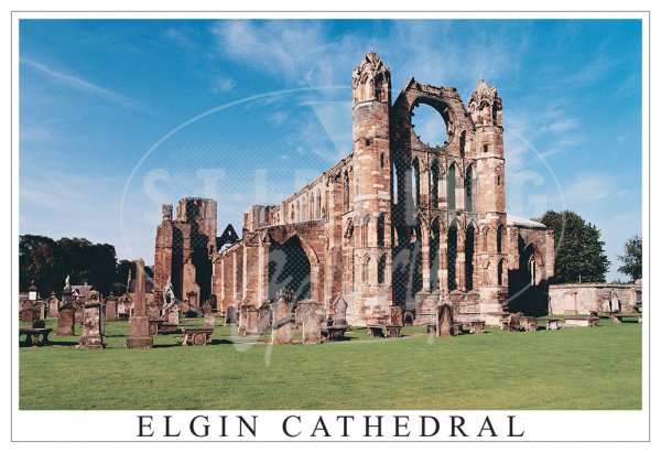 Elgin Cathedral, Moray Postcard (H)