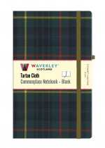 Tartan Cloth Notebook Large Blank: Stewart Hunting