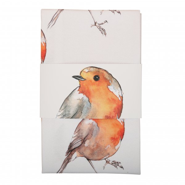 Tea Towel Repeat Robin