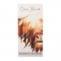 Magnetic Notepad Highland Cow