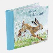 Address & Birthday Book Wildlife Hare