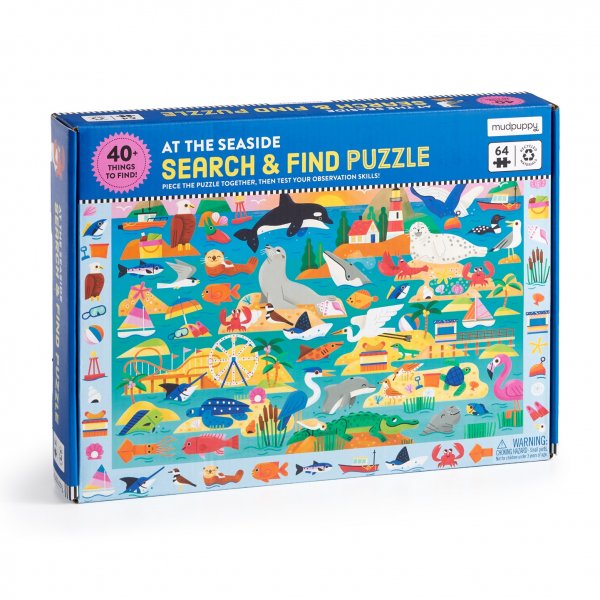 Jigsaw At the Seaside Search & Find 64pc