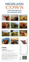 2027 Calendar Highland Cows Appointments (2 for 10v)
