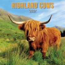 2027 Calendar Highland Cows