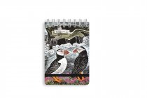 Notebook Pocket Fair Isle Puffins Spiral Bound