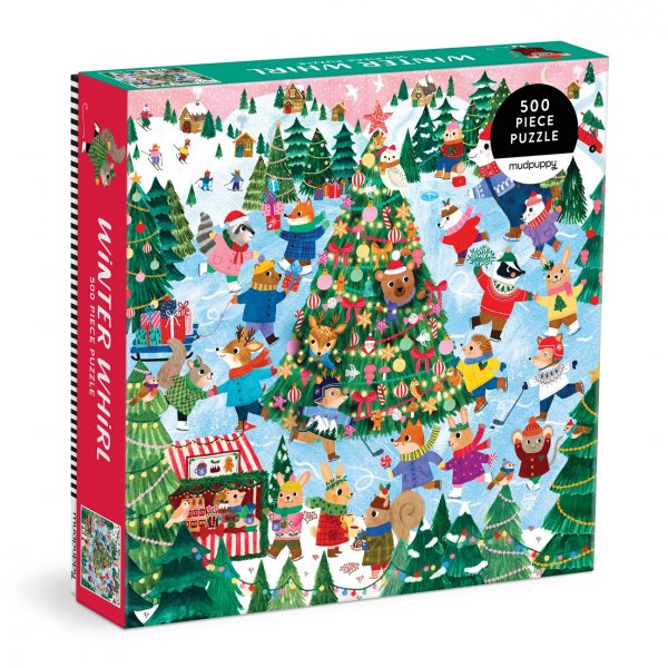 Jigsaw Winter Whirl 500pc Family Puzzle (Mudpuppy)