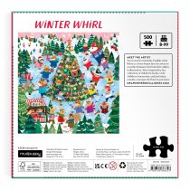 Jigsaw Winter Whirl 500pc Family Puzzle (Mudpuppy)