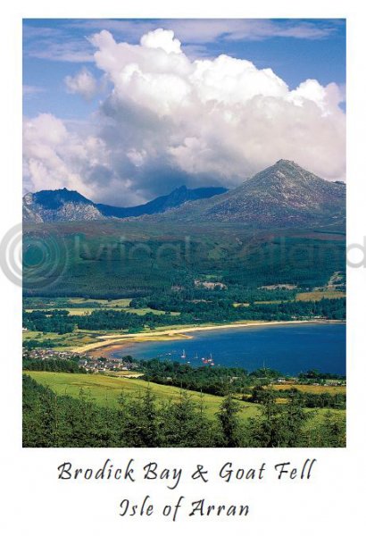 Brodick Bay & Goat Fell Postcard
