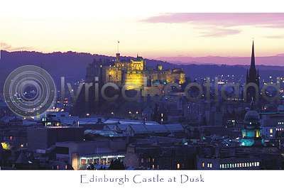 Edinburgh Castle at Dusk Postcard