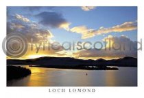 Loch Lomond Sunset Postcard