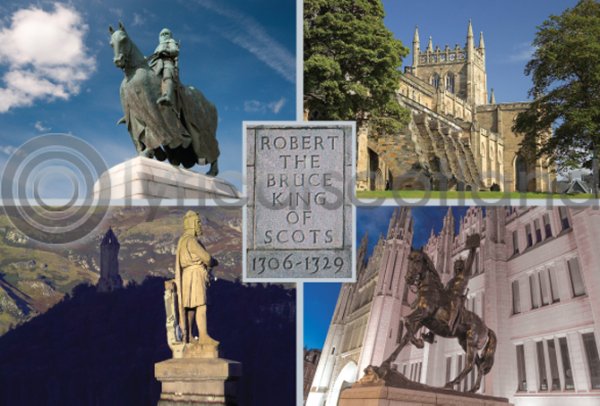Robert the Bruce Composite Postcard