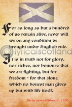 Declaration of Arbroath Postcard