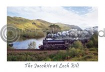 Jacobite At Loch Eilt Postcard