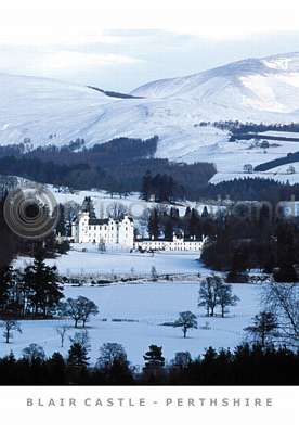 Blair Castle, Winter Postcard