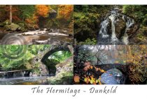 Hermitage Bridge, Autumn Composite Postcard (H A6 LY)